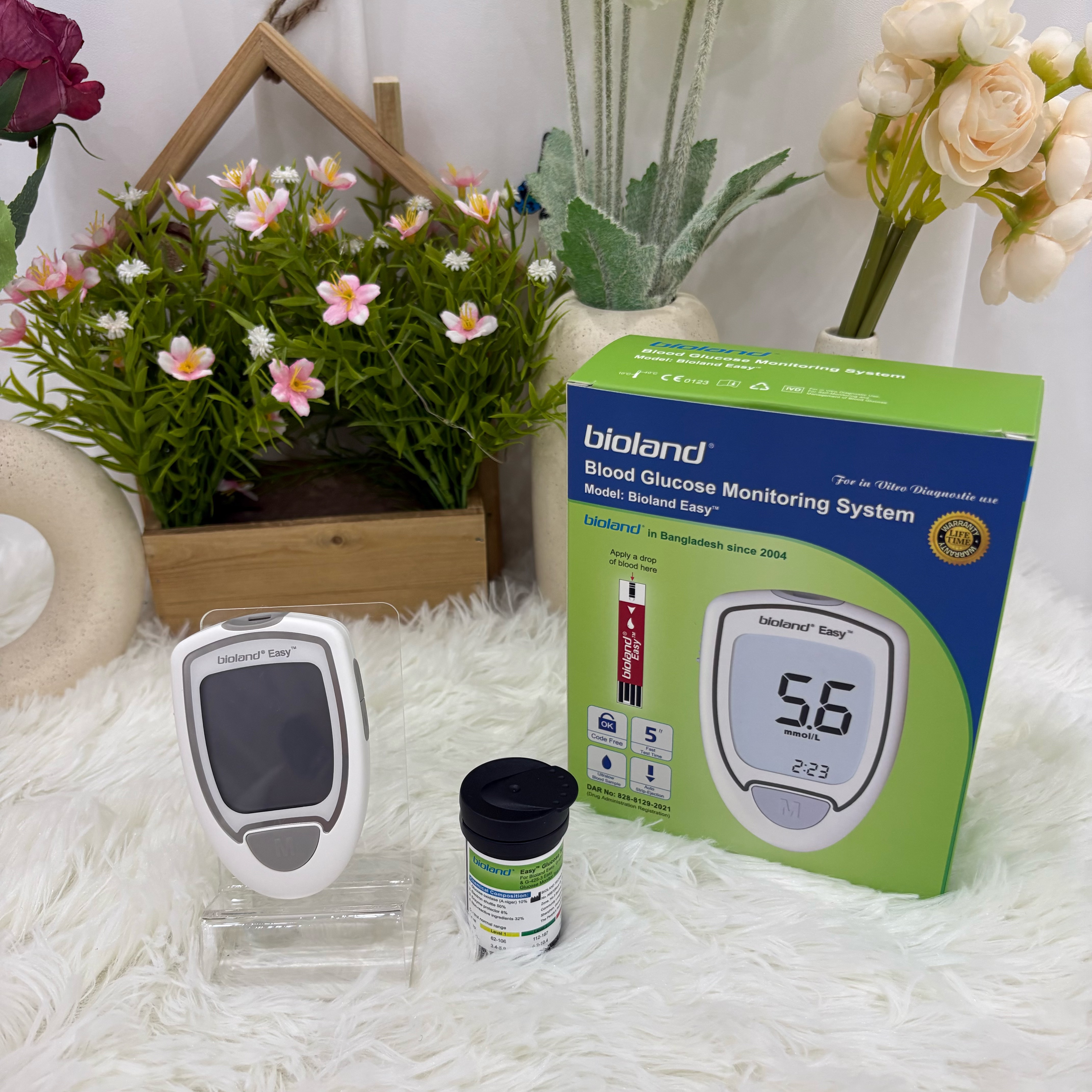 Blood Glucose Monitor Model: Bioland Easy